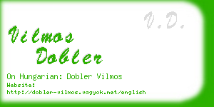 vilmos dobler business card